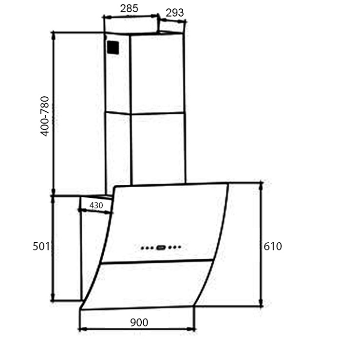 Máy Hút Mùi Kocher K 2080E 90 - Ảnh 3