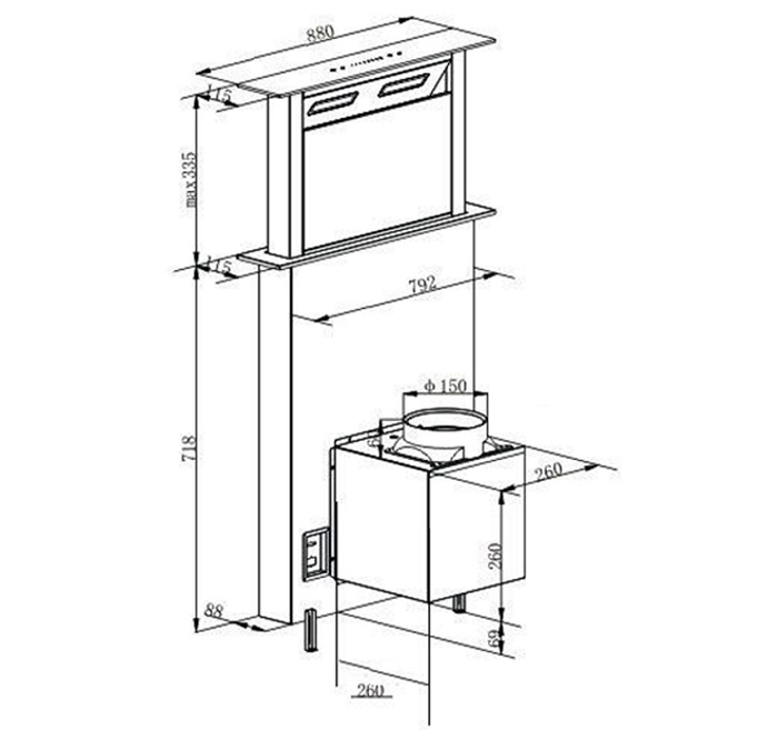 Máy Hút Mùi Kocher Tesla CXW 199DW - Ảnh 4