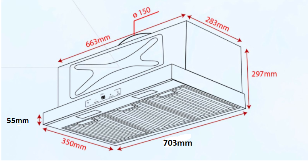Máy hút mùi Kocher Turbo X-350D - Ảnh 2