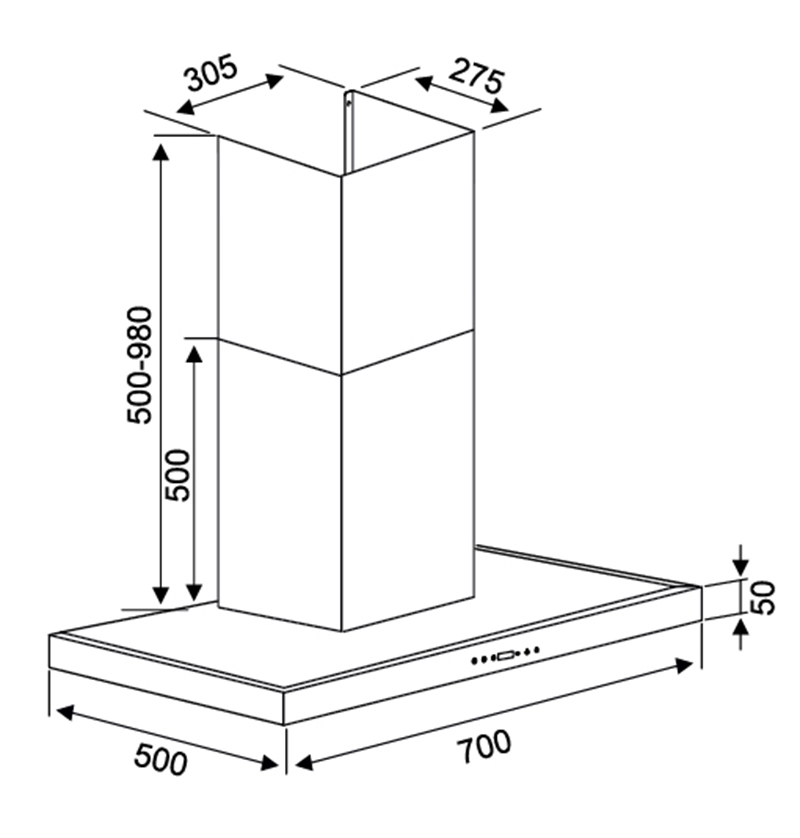 Máy hút mùi Kocher K 225C 70 - Ảnh 3