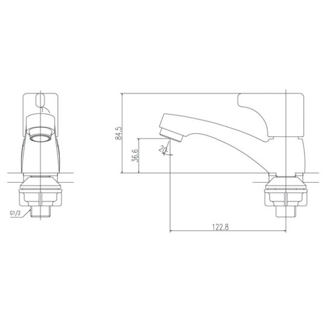 Vòi Chậu Rửa Lạnh Inax LFV-13B Lavabo - Ảnh 2