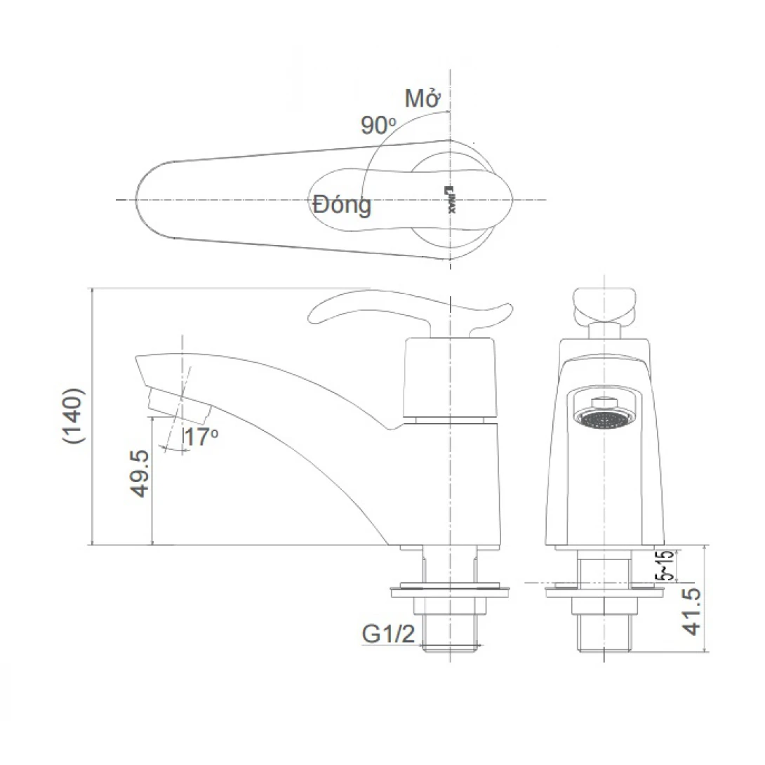 Vòi Nước Lạnh Lavabo Inax LFV-11A - Ảnh 2