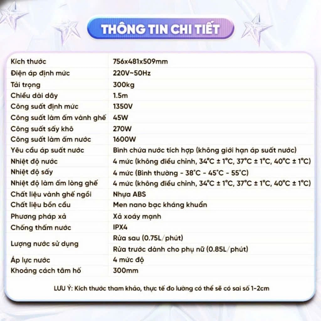 Bồn cầu thông minh Dosho Smart M9 - Ảnh 4