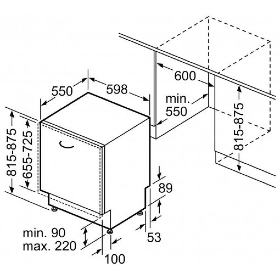 Máy Rửa Chén Bosch SMV4HCX48E Âm Toàn Phần Serie 4 - Ảnh 3