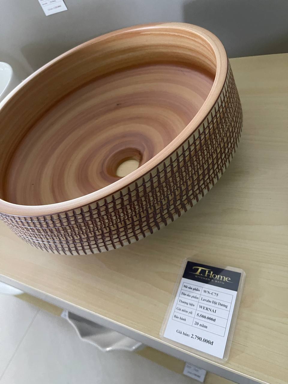 Chậu lavabo đặt dương WN-C75 - Ảnh 2