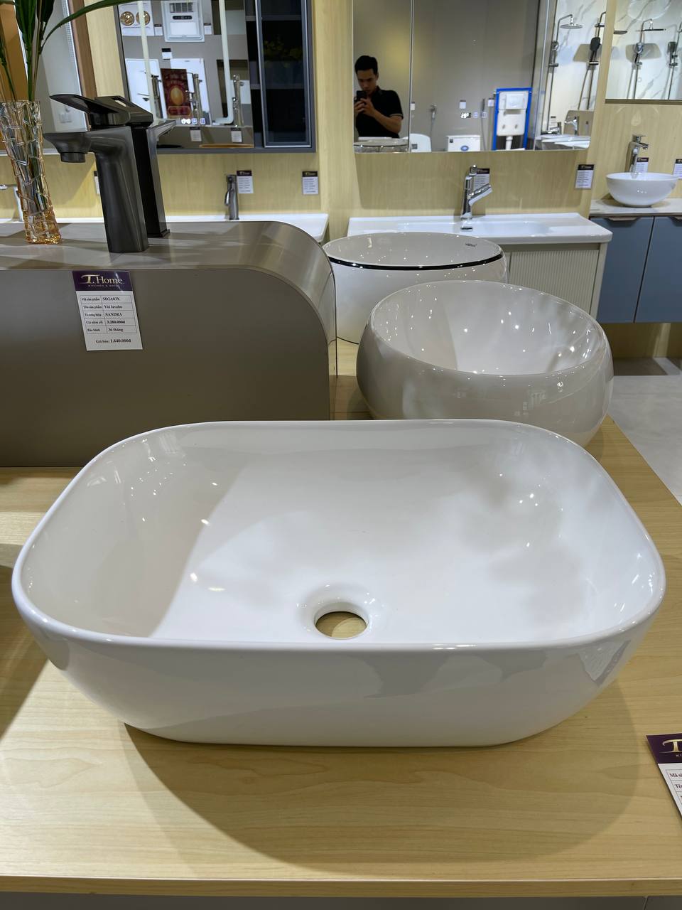 Chậu lavabo đặt dương VINTECH VT-1510