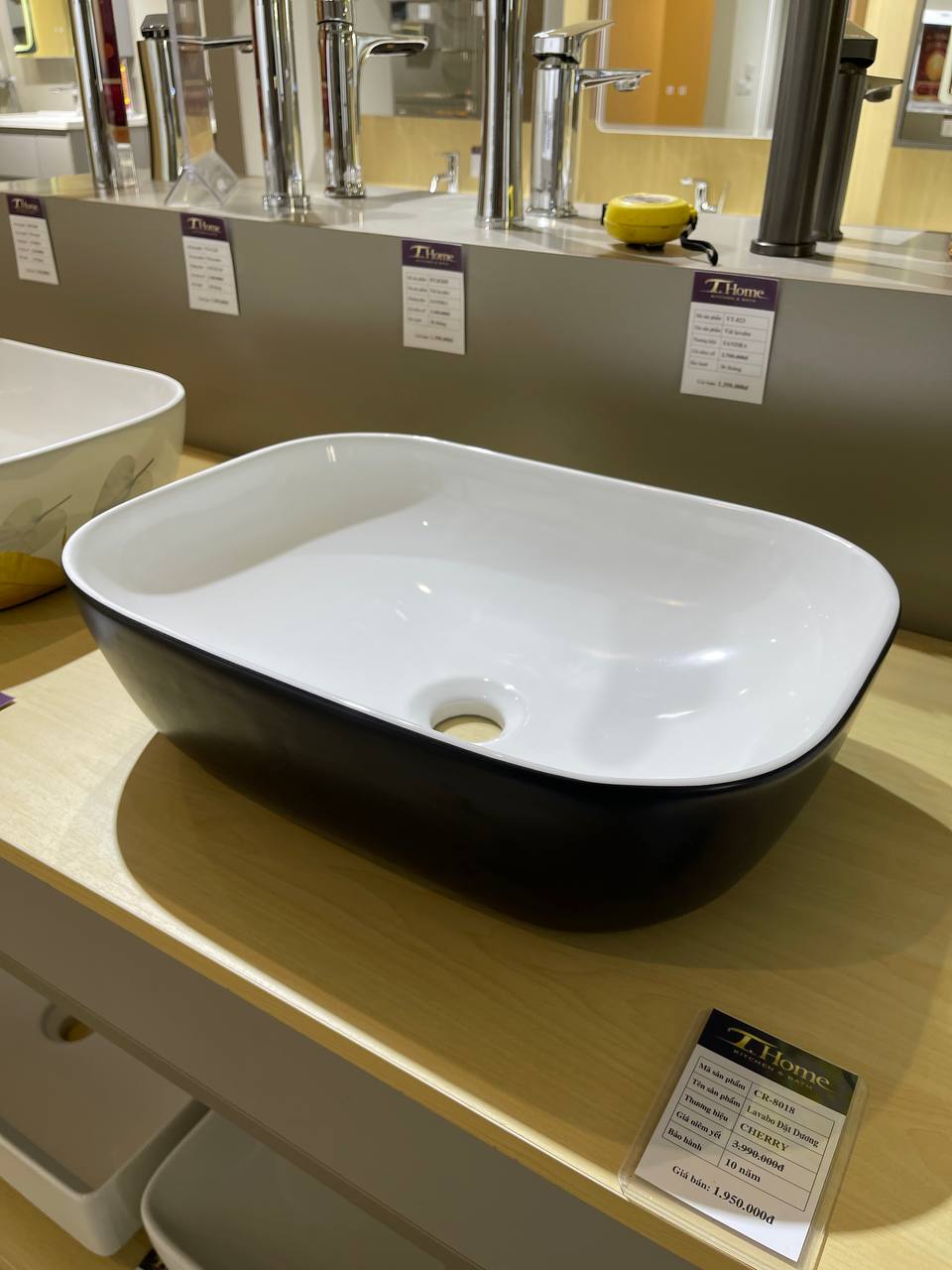 Chậu lavabo đặt dương CHERRY CR-8018 - Ảnh 2