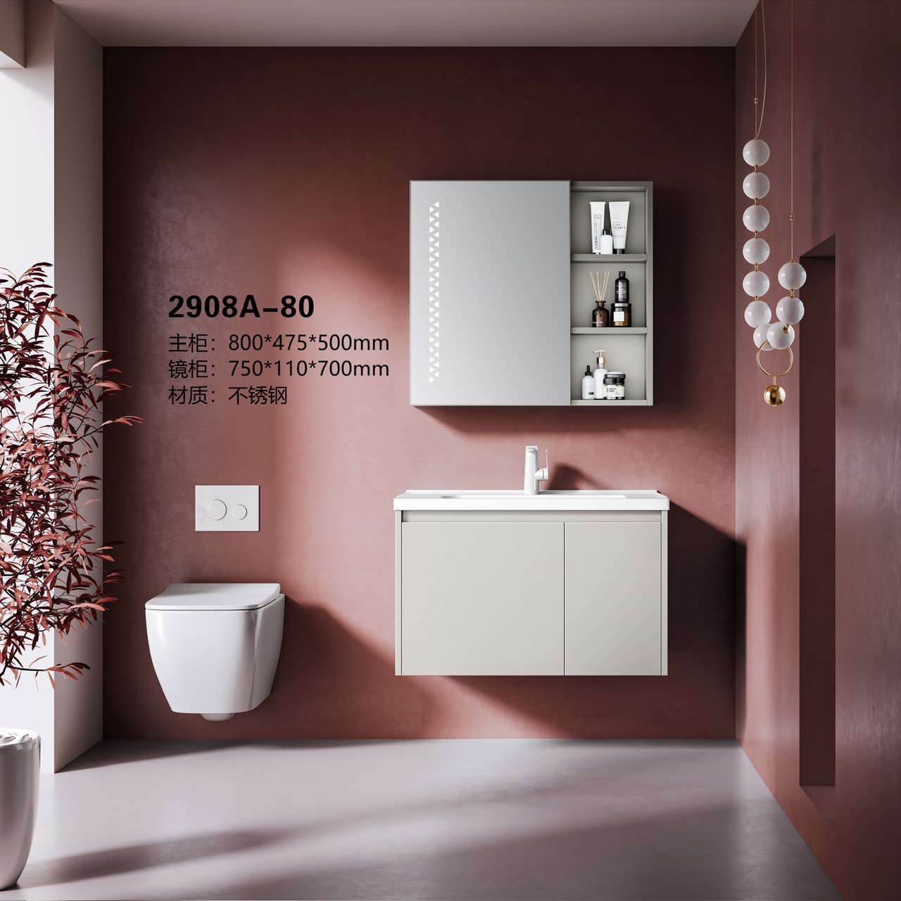 Tủ lavabo Yoso YS2908A-60 - Ảnh 3