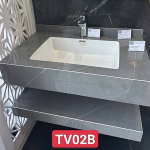 Bàn đá nung kết TV02B màu xám