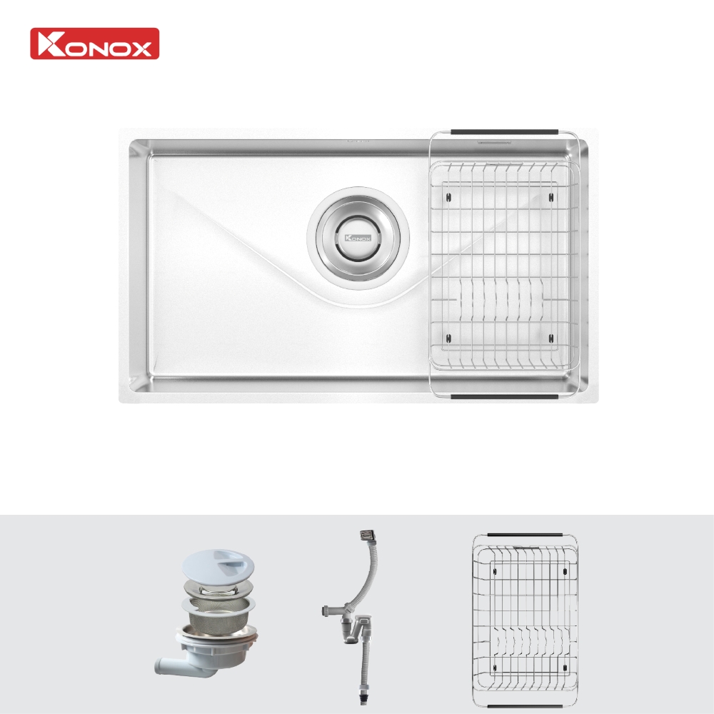 Chậu rửa bát phong cách Nhật bề mặt mịn Tari 800SM - Ảnh 3