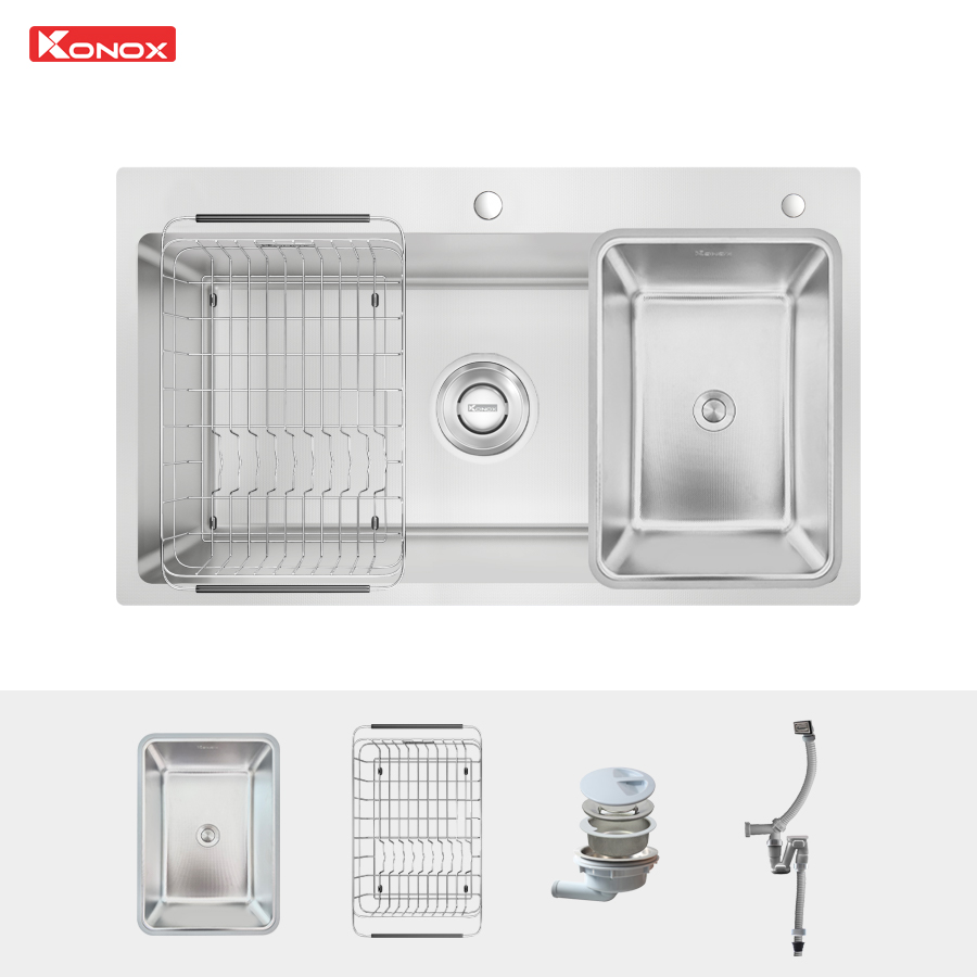 Chậu rửa bát chống xước Workstation Sink KN8248SO Dekor - Ảnh 3