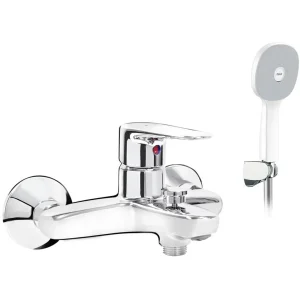 Vòi Sen Tắm Inax BFV-1113S-7C Tăng Áp Trắng Nóng Lạnh