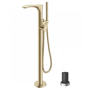 Vòi Sen Xả Bồn Tắm TOTO TBG01306BA#BFG/TBN01105B Nóng Lạnh Đặt Sàn Màu Vàng Pháp Mờ