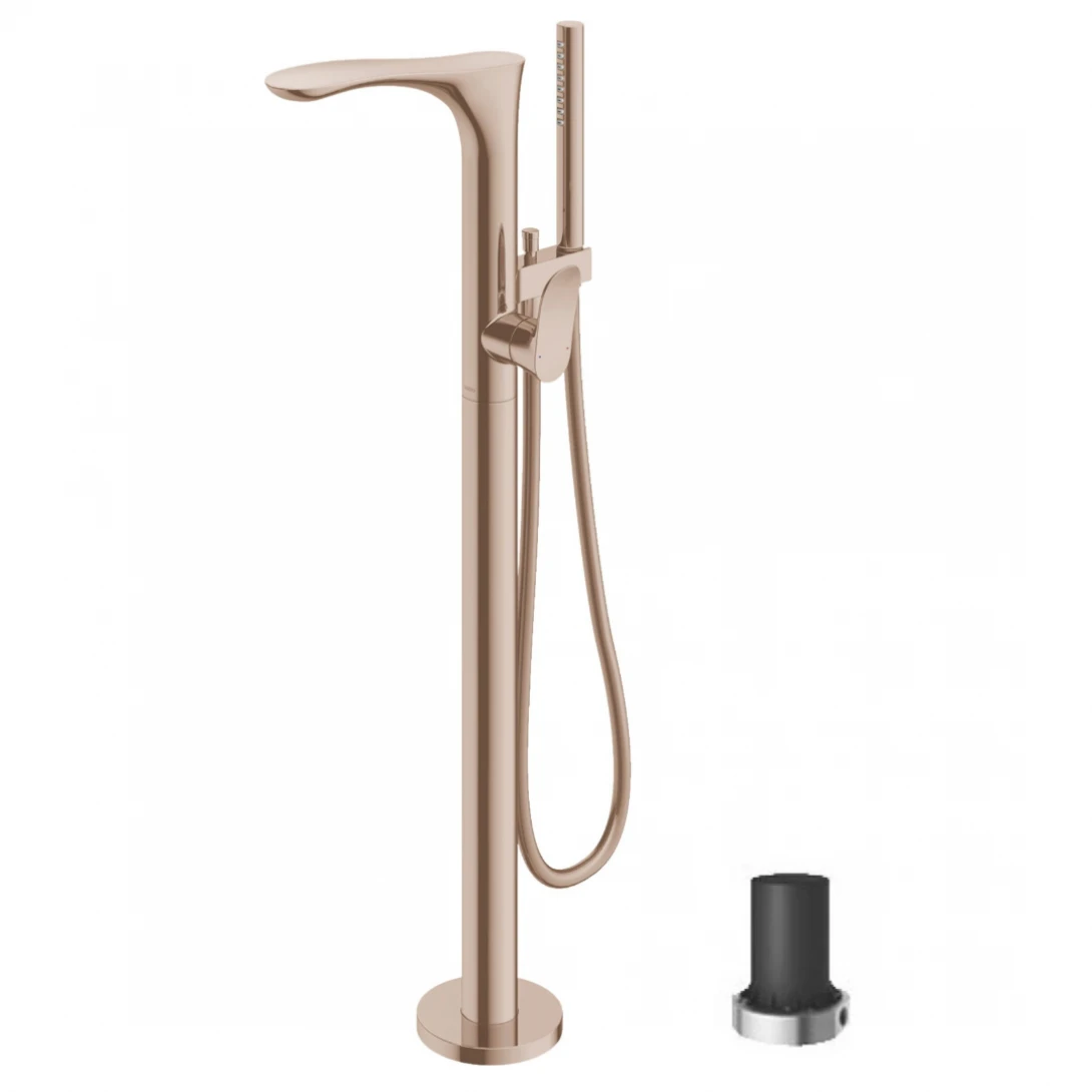 Vòi Sen Xả Bồn Tắm TOTO TBG01306BA#BRG/TBN01105B Đặt Sàn Màu Vàng Hồng