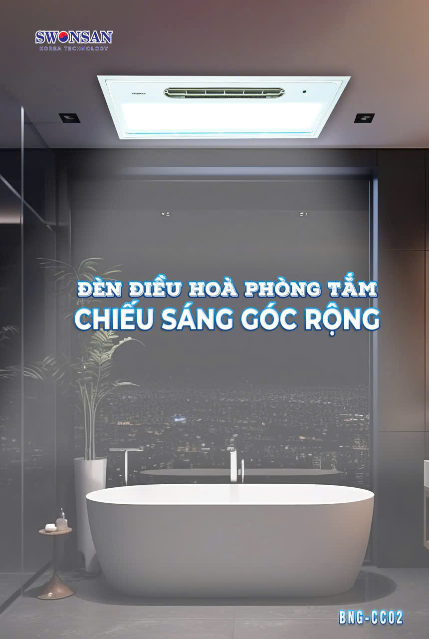 Đèn điều hoà phòng tắm SWONSAN BNG - CCO2 - Ảnh 5